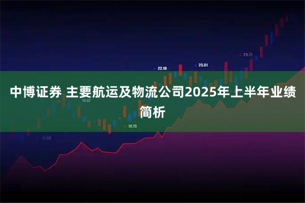 中博证券 主要航运及物流公司2025年上半年业绩简析